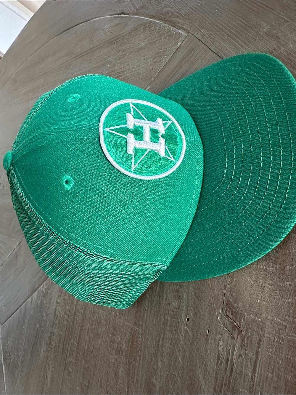 HOUSTON ASTROS Green Trucker Hat with White Circle Star Logo